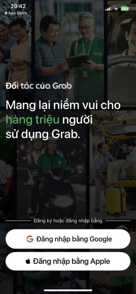 chọn Đăng nhập bằng Google