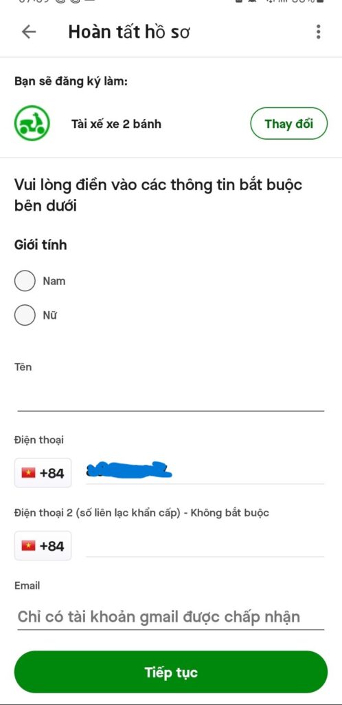 Yêu cầu đối với tài xế chạy xe 2 bánh