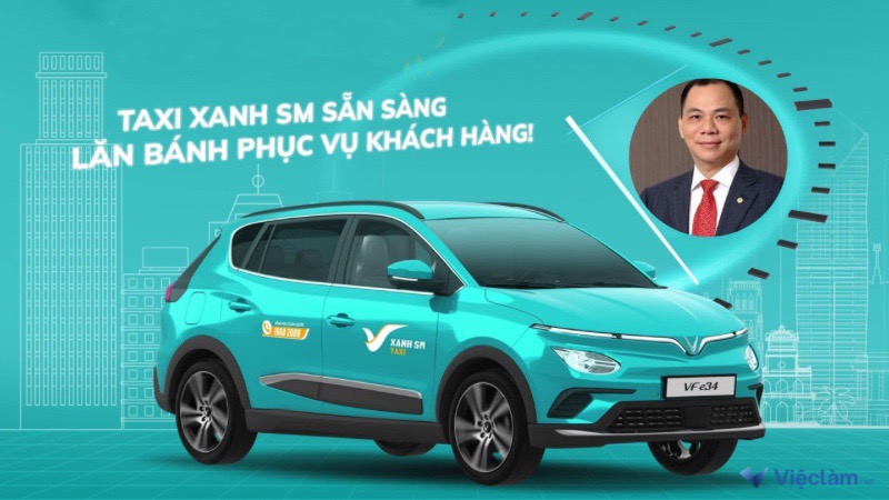 Ngày 14/4/2023, dịch vụ Taxi Xanh SM chính thức ra mắt tại Việt Nam
