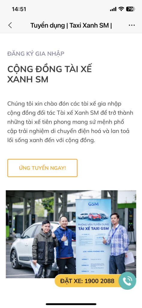 Giao diện sau khi truy cập link