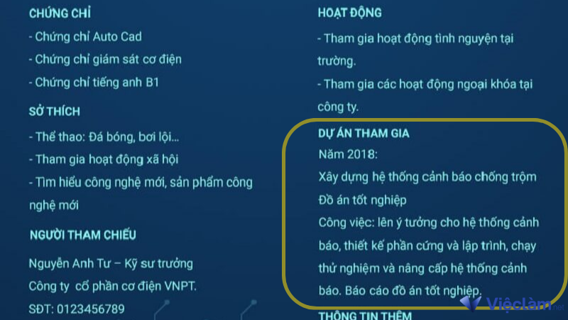 Dự án cá nhân