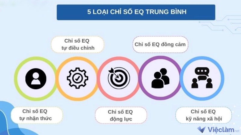 5 loại chỉ số của EQ trung bình