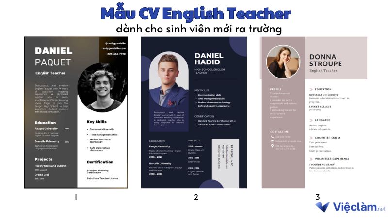 CV English teacher dành cho sinh viên mới ra trường