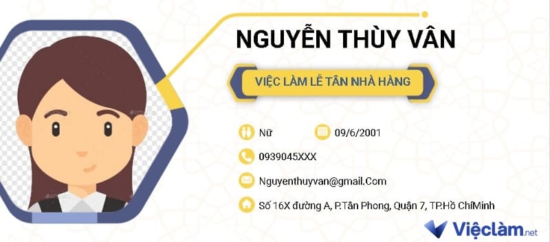 Cách thể hiện thông tin cá nhân