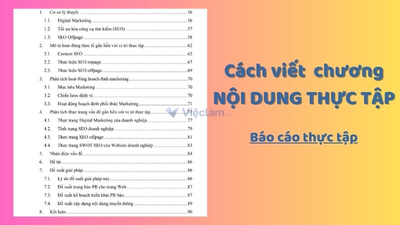 Nội dung thực tập