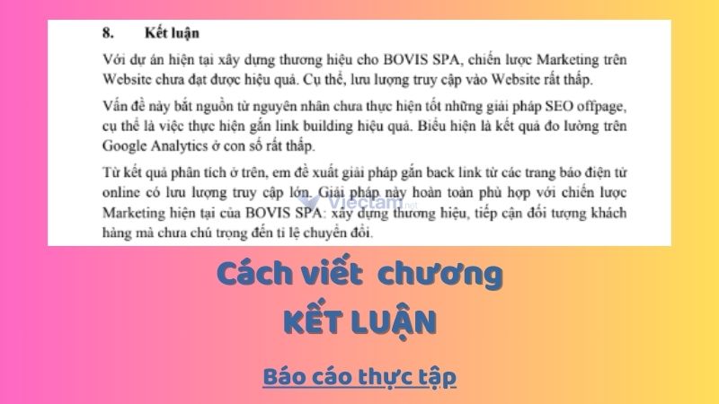 Kết luận báo cáo thực tậ