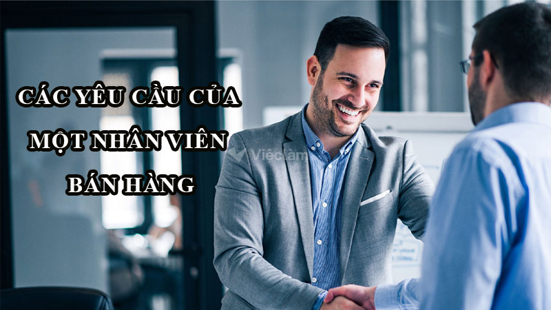 Bảng mô tả công việc nhân viên bán hàng