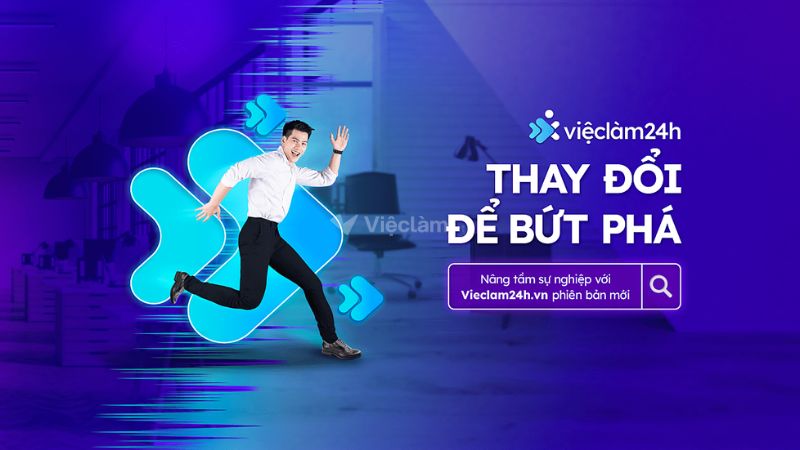 Trang web tuyển dụng Vieclam24h - Nguồn: Internet