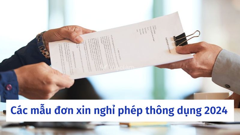 Các mẫu đơn xin nghỉ phép thông dụng 2024