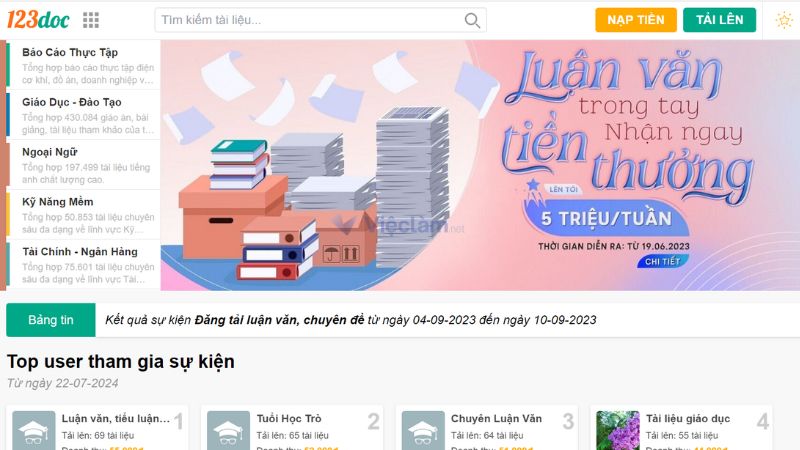 Top 16 trang web tài liệu học tập miễn phí