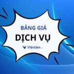 Bảng giá dịch vụ Vieclam.net
