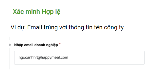 Xác minh tính hợp lệ