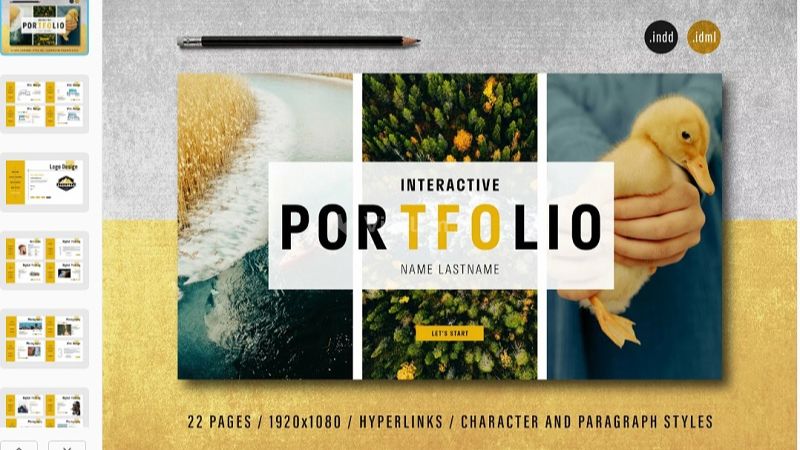 Chất lượng cũng như màu sắc của portfolio trên PDF sẽ đẹp hơn bản in