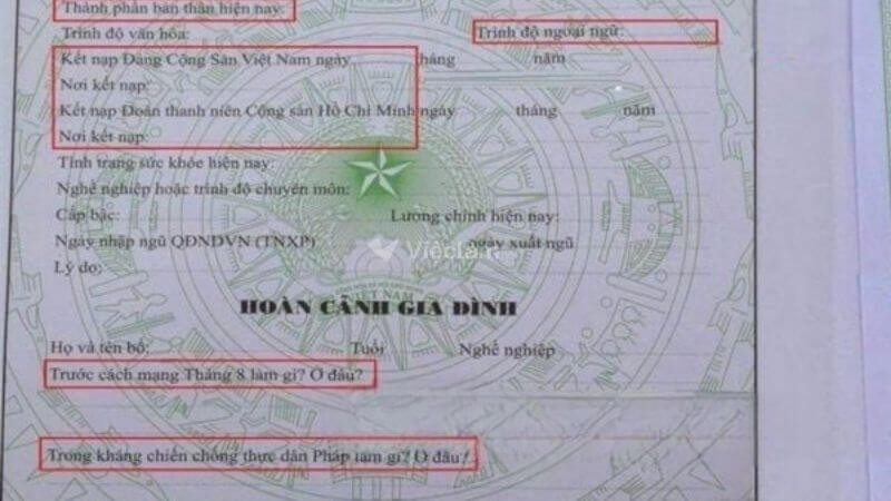 Hướng dẫn cách viết sơ yếu lý lịch chi tiết