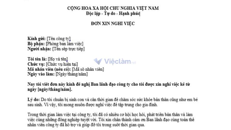 Lưu ý hình thức trình bày