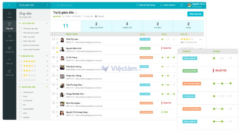 Top 15 phần mềm quản lý tuyển dụng được tin dùng nhất hiện nay Cho phép doanh nghiệp tạo website tuyển dụng riêng