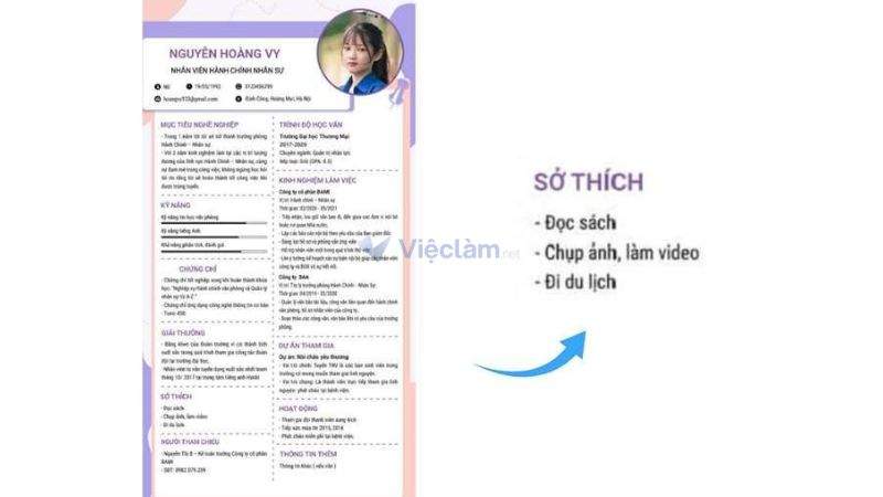 Sở thích trong CV: Cách viết và lựa chọn sở thích giúp gây ấn tượng Sở thích trong CV