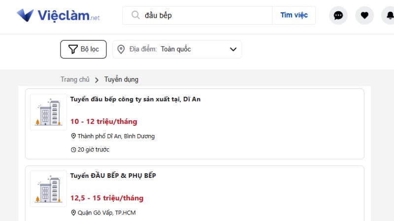 Học đầu bếp mất bao lâu? Lộ trình thực tế cho người mới bắt đầu Tìm việc làm bếp ở Vieclam.net