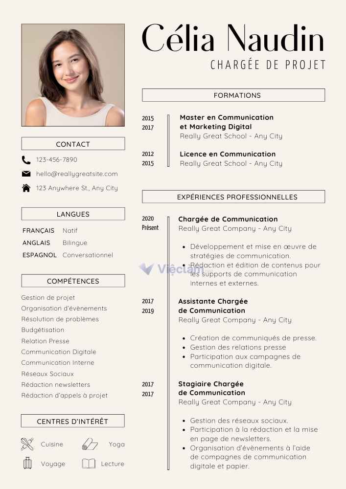 Những mẫu CV đẹp thu hút nhà tuyển dụng - 3