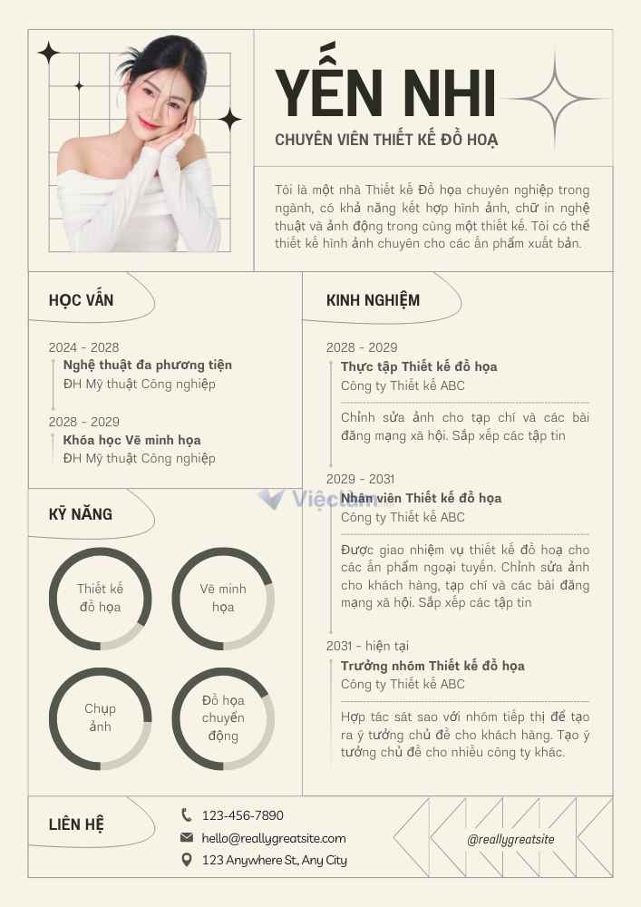 Những mẫu CV đẹp thu hút nhà tuyển dụng - 9