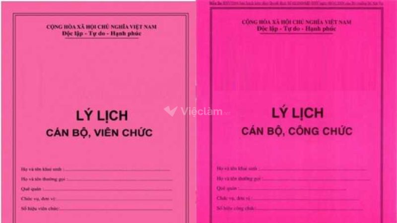 Sơ yếu lý lịch gồm những gì? Cách trình bày sơ yếu lý lịch chuẩn nhất 2025 Mẫu sơ yếu lý lịch dành cho cán bộ (công chức).