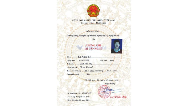 Danh sách các loại chứng chỉ thợ hàn - Ứng dụng của từng loại Chứng chỉ nghề hàn cắt kim loại