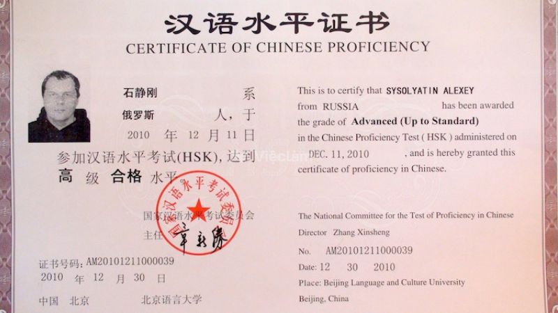 Các loại chứng chỉ tiếng Trung thông dụng hiện nay bạn nên biết Chứng chỉ HSK bao gồm 6 cấp độ khác nhau