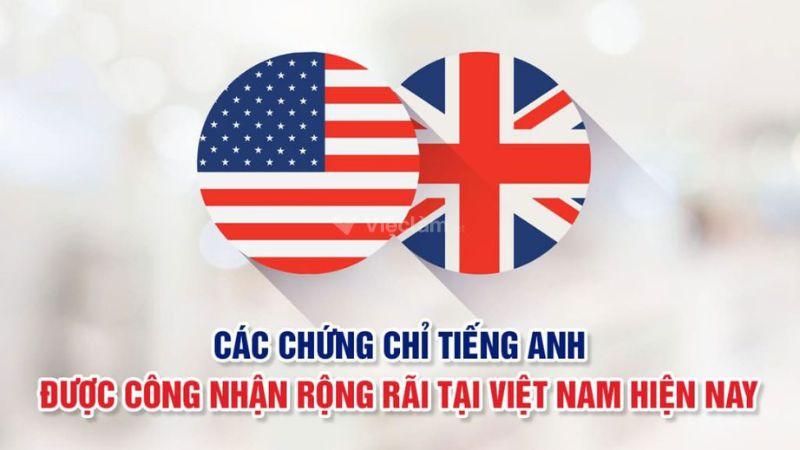 Các loại chứng chỉ tiếng Anh quốc tế phổ biến và điểm thi tương ứng Các loại chứng chỉ tiếng Anh quốc tế phổ biến và điểm thi tương ứng