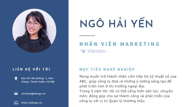 Cách giới thiệu bản thân trong CV ghi điểm tuyệt đối Ảnh chân dung là yếu tố thị giác đầu tiên tác động đến cảm nhận của nhà tuyển dụng.