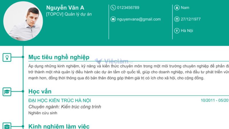 Mục tiêu nghề nghiệp trong CV xin thực tập