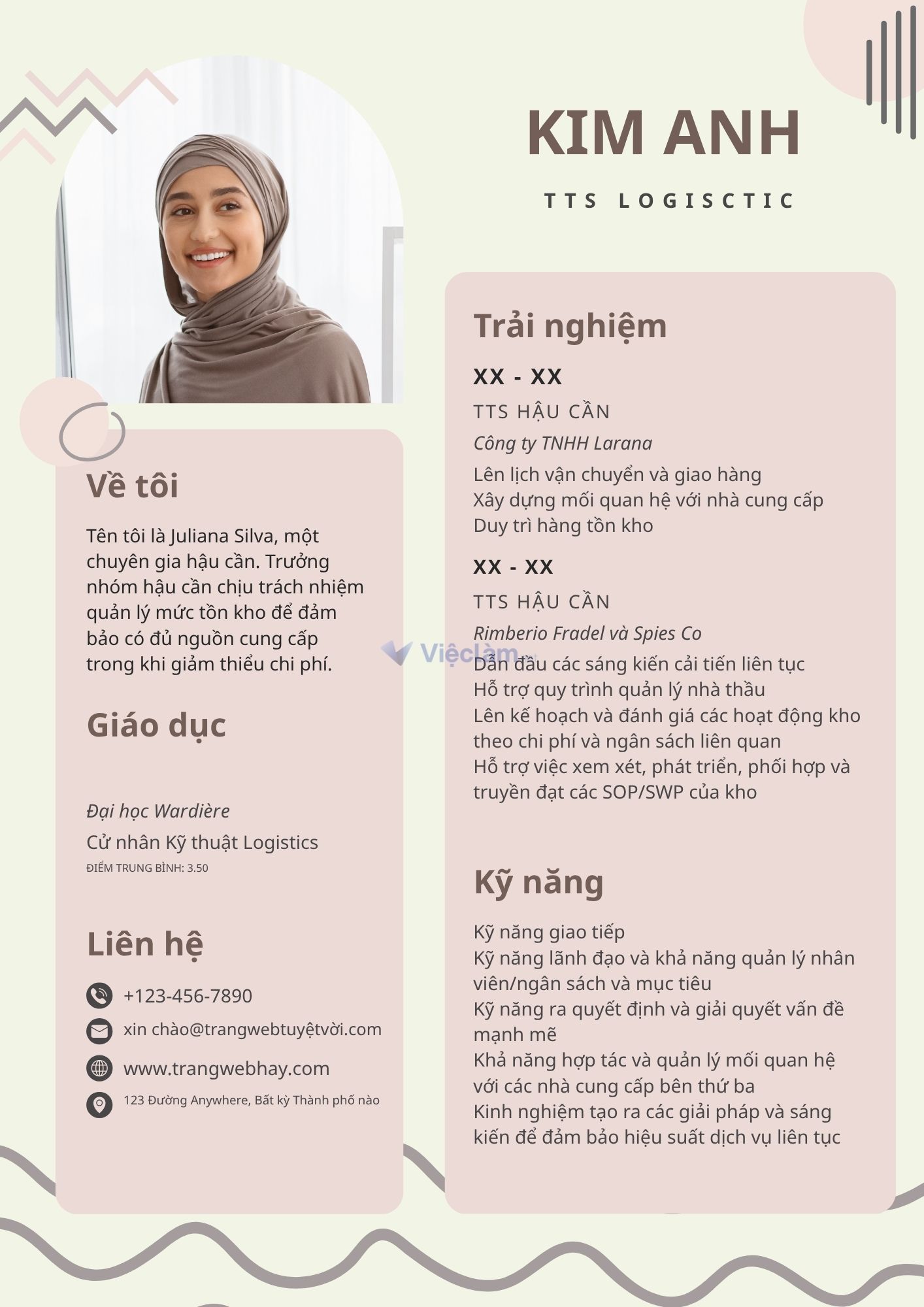 Cách viết CV cho sinh viên năm nhất hiệu quả Mẫu CV sinh viên năm nhất ngành Logistics