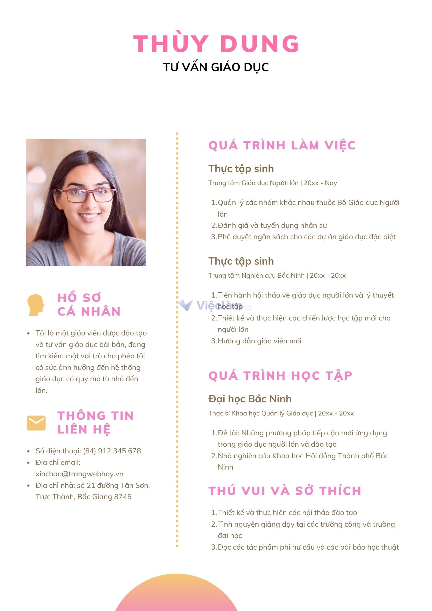 Cách viết CV cho sinh viên năm nhất hiệu quả Mẫu CV sinh viên năm nhất ngành Tư vấn