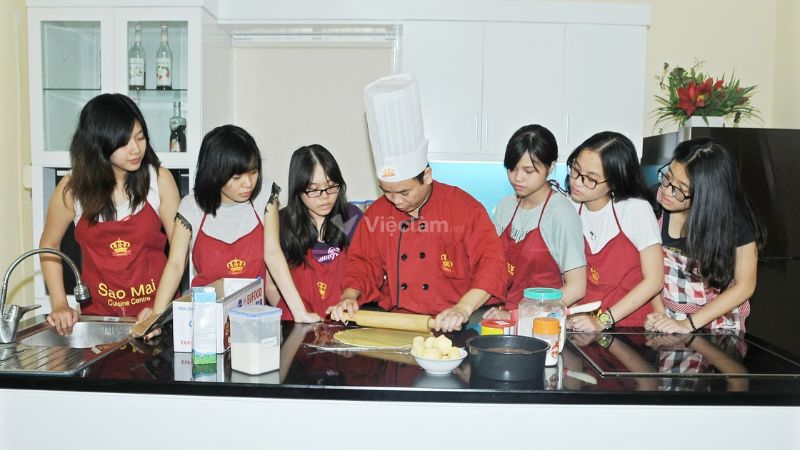 Top 11 địa chỉ học nấu ăn ở Hà Nội chất lượng, đáng để học Trung tâm dạy nấu ăn Sao Mai