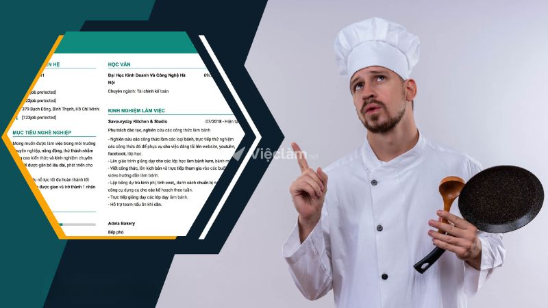 Hướng dẫn cách viết mục tiêu nghề nghiệp bếp trong CV Mục tiêu nghề nghiệp là nơi để khẳng định mong muốn phát triển hơn nữa trong sự nghiệp