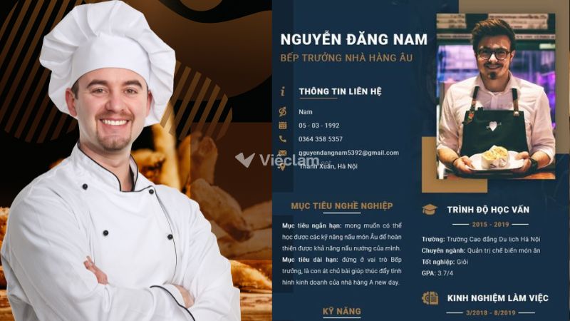 Hướng dẫn cách viết mục tiêu nghề nghiệp bếp trong CV Một mục tiêu rõ ràng, thực tế và sát với mô tả công việc sẽ giúp tăng mức độ phù hợp và tạo ấn tượng với nhà tuyển dụng