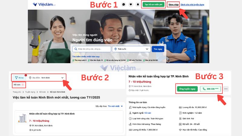 Danh sách các trung tâm giới thiệu việc làm tại Ninh Bình và thông tin liên hệ Hướng dẫn tìm việc làm uy tín tại Ninh Bình