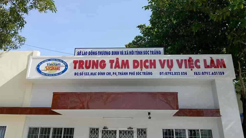 Trung tâm giới thiệu việc làm Sóc Trăng và thông tin liên hệ Trụ sở chính của trung tâm giới thiệu việc làm Sóc Trăng