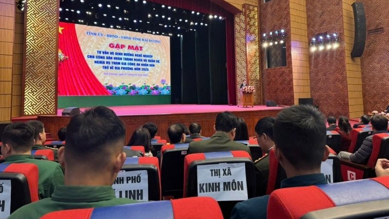 Chương trình tư vấn và định hướng nghề nghiệp cho công dân hoàn thành nghĩa vụ quân sự, nghĩa vụ công an tại Hải Dương (nguồn: Trung tâm dịch vụ việc làm Hải Dương)