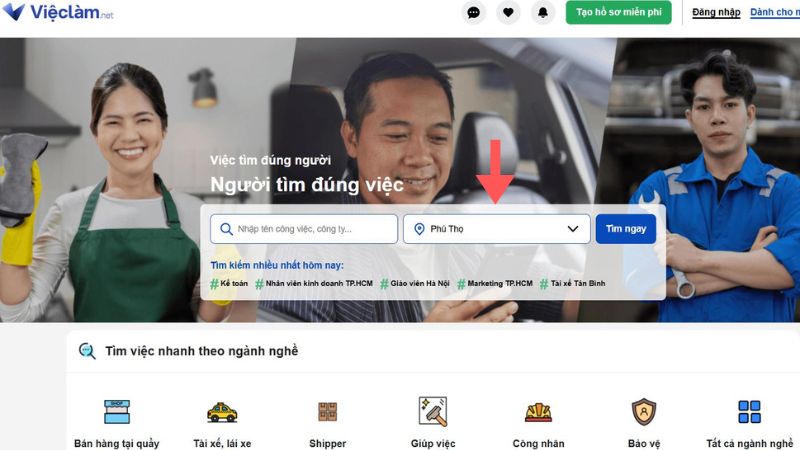 Danh sách các trung tâm giới thiệu việc làm Phú Thọ và thông tin liên hệ Tìm việc làm trên Vieclam.net