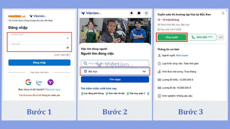 Hướng dẫn tìm việc làm tại uy tín Bắc Kạn