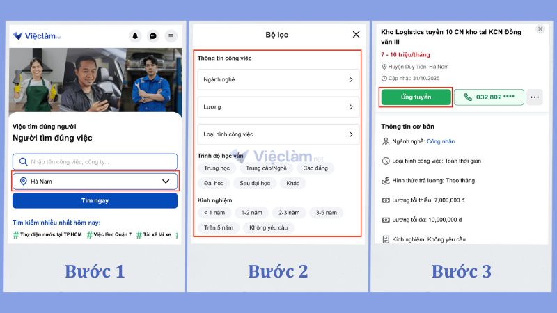 Hướng dẫn tìm việc làm tại uy tín Hà Nam