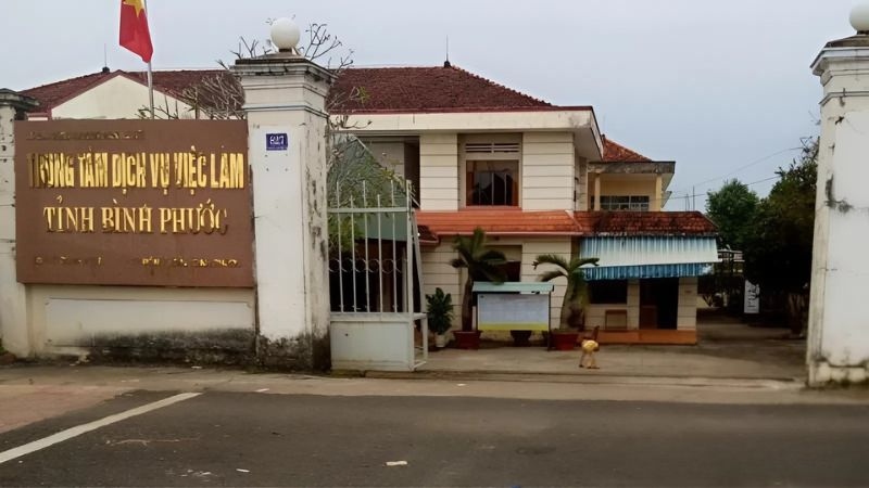 Trụ sở của Trung tâm Giới thiệu Việc làm Bình Phước