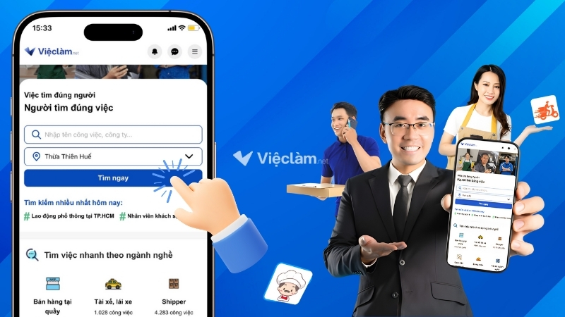 Tìm việc làm Thành phố Huế trên Vieclam.net