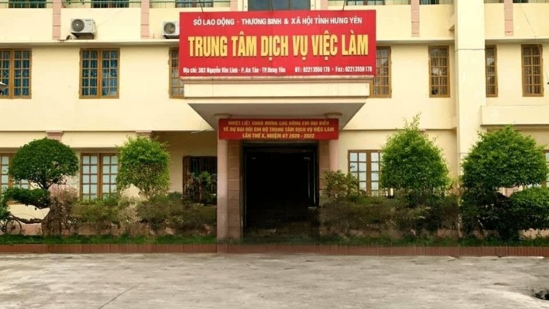 Trụ sở trung tâm giới thiệu việc làm Hưng Yên