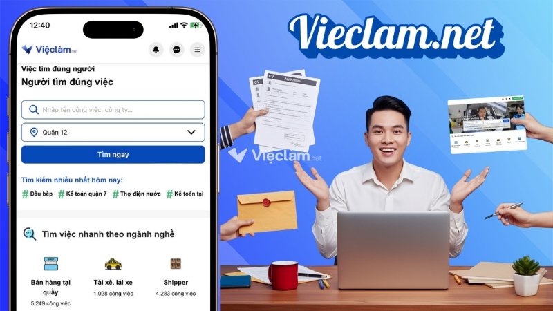 Địa điểm nộp hồ sơ bảo hiểm thất nghiệp tại Quận 12, TP HCM Tìm việc làm Quận 12 uy tín, chất lượng chỉ có trên Vieclam.net