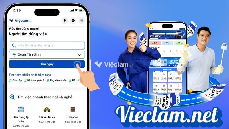 Tìm việc làm tại Quận Tân Bình đơn giản, nhanh chóng trên Vieclam.net
