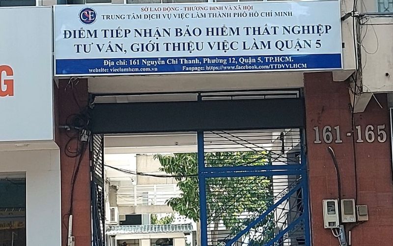 Địa điểm nộp hồ sơ bảo hiểm thất nghiệp tại Quận 11, TP HCM Chi nhánh bảo hiểm thất nghiệp tại quận 5 (Nguồn: Facebook)