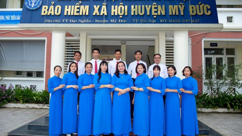Bảo hiểm xã hội huyện Mỹ Đức (Nguồn: Fanpage: Bảo hiểm xã hội huyện Mỹ Đức)