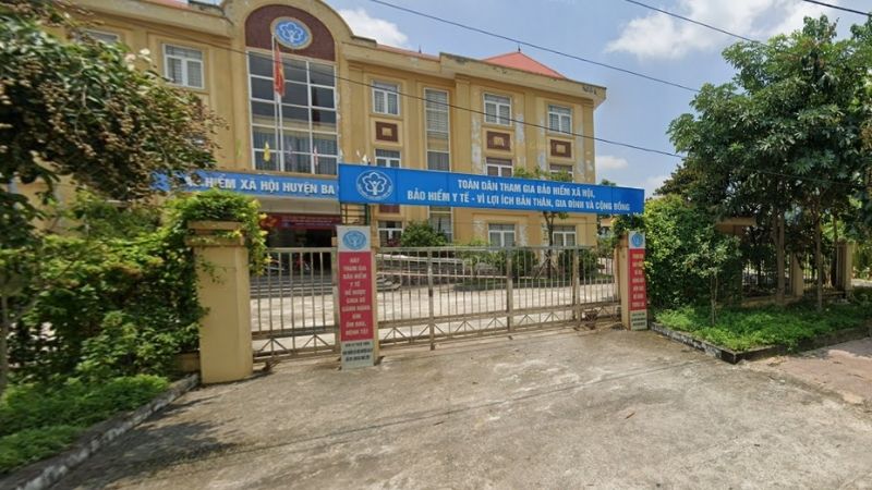 Trụ sở chính của Bảo hiểm xã hội huyện Ba Vì. 