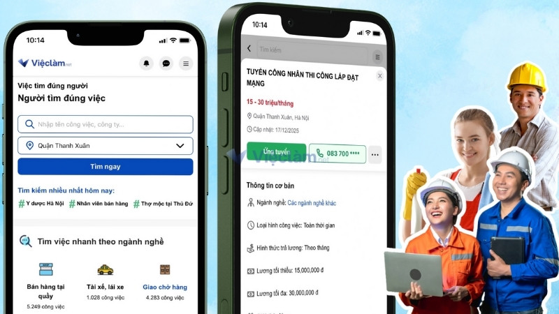 Tìm việc làm quận Thanh Xuân uy tín, dễ dàng và nhanh chóng trên Vieclam.net
